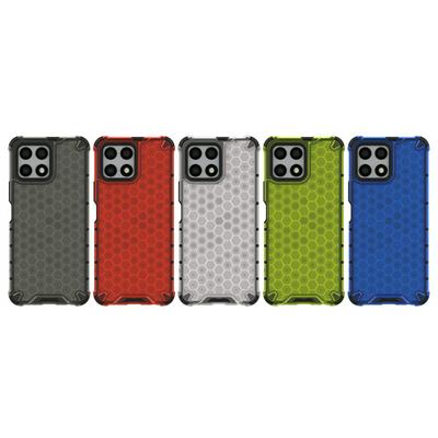 For Honor X8 Honeycomb Textured Well-protected TPU + PC Phone Case Cover