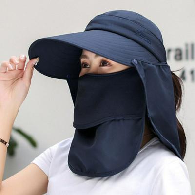 Sun Hat Female Summer Anti-ultraviolet Outdoor Cycling Big Brimmed Detachable Tea-picking Protection Cap