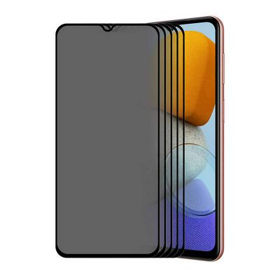 5PCS ENKAY For Samsung Galaxy M23 Straw Hat Prince Anti-Peeping Series 0.26mm 9H 6D Curved Hot-bending Full-screen Cover Tempered Glass Protective Film 