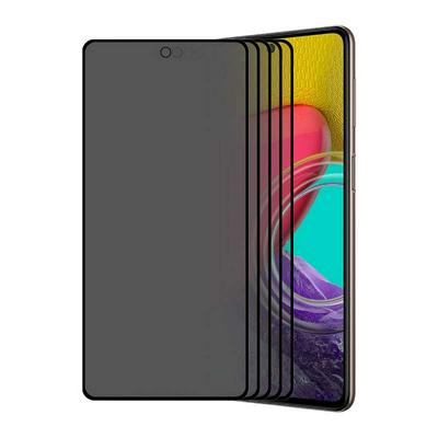 5PCS ENKAY For Samsung Galaxy M53 Straw Hat Prince Anti-Peeping Series 0.26mm 9H 6D Curved Hot-bending Full-screen Cover Tempered Glass Protective Film 