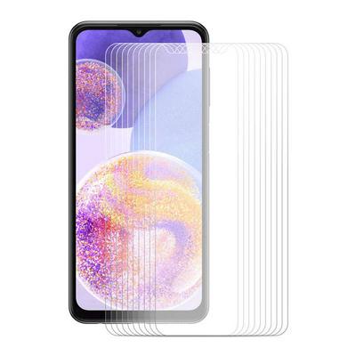 10PCS ENKAY For Samsung Galaxy A23 0.26mm 9H Hardness 2.5D Full Glue Full Screen Anti-fingerprint Tempered Glass Protective Film 