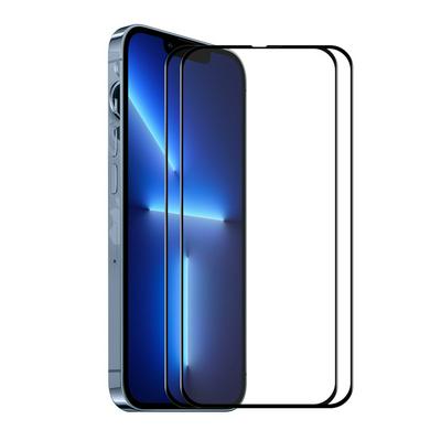 2PCS ENKAY Hat-Prince For iPhone 14 Full Screen Coverage 6D Silk Screen Printing Full Glue Film