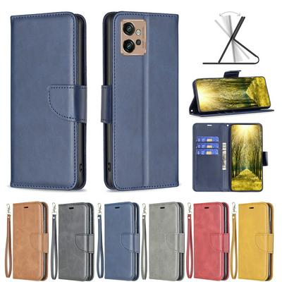 For MOTO G32 Solid Color Sheep Pattern Scratch Resistant Wallet Leather Case