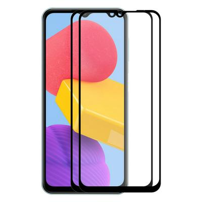 2PCS ENKAY Hat-Prince Samsung Galaxy M13 0.26mm 9H 2.5D Full Glue Full Cover Tempered Glass Protective Film
