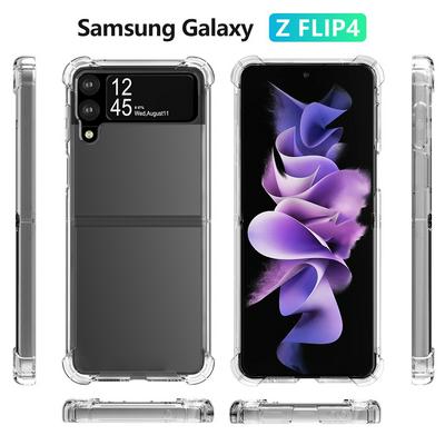 For Samsung Galaxy Z Flip4 Transparent Acrylic Anti-drop PC+TPU Phone Case