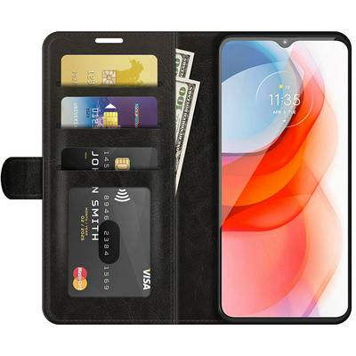 For MOTO G Play  R64 Pattern Single Folded Edge Folio Flip Leather Wallet Phone Case