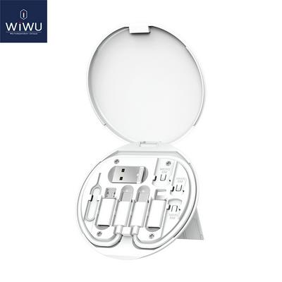 WiWU 4 in 1 Set Cable Type C to USB -C Micro PD Fast Charging Port Easy to Carry USB-C to Adapter Charger Cable