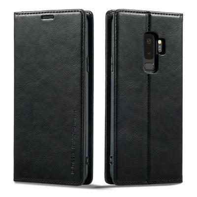 For Samsung Galaxy S9 Magnetic Closure Anti-Theft Brush Protection PU Leather Phone Case 