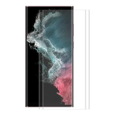 2PCS ENKAY Hat-Prince For Samsung Galaxy S22 Ultra 5G 3D Full Screen Curved Surface Hot Bending PET HD Screen Protector 