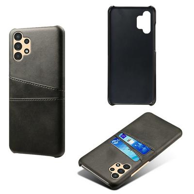 For Samsung Galaxy M13 5G Extra Thinness Premium Cowhide Leather Vintage Shockproof Hard PC Back Cover Case
