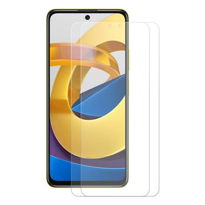 2Pcs ENKAY Hat-Prince For Xiaomi Poco M4 Pro 5G 0.26mm 9H 2.5D Arc Edge Toughened Glass Screen Protector 