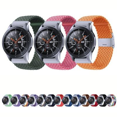 For Samsung Galaxy Watch 4 / Watch 5 22mm Nylon Braided Metal Buckle Watch Band