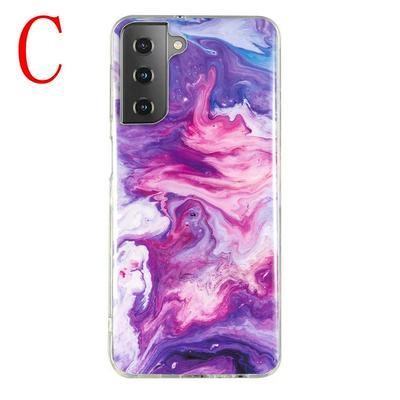 For Samsung Galaxy S21 5G Colored Painting Drop Protection Anti-Scratch Soft TPU Phone Case