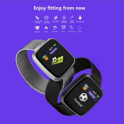 G12 Smart Watch Calorie Pedometer Heart Rate Monitor Multi Sport IP67 Life Waterproof Sport Watch Burned Stainless Steel Band Fitness Tracker Bracelet 