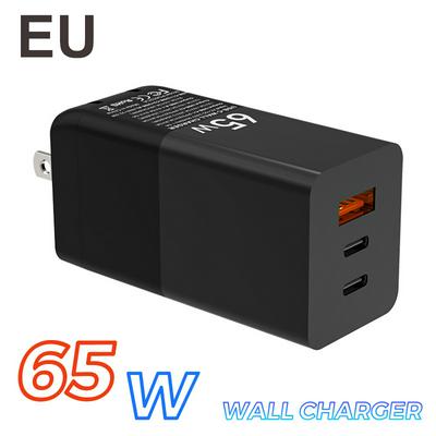 For iPhone 12 PD Charger 65W GaN Multi-port USB Adapter 20W PD Fast Wall Chargers   