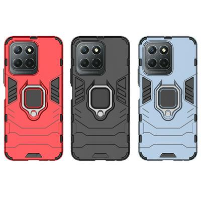 For Honor X6 Black Panther 2 in 1 Detachable Magnetic Attraction Shockproof with Stand Hard PC + Soft TPU Back Cover Case