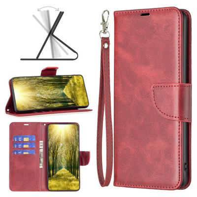 For Samsung Galaxy A04S Solid Color Sheep Pattern Scratch Resistant Wallet Leather Case