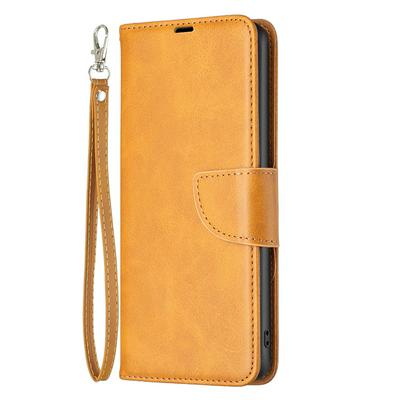 For OPPO A17 Solid Color Sheep Pattern Scratch Resistant Wallet Leather Case