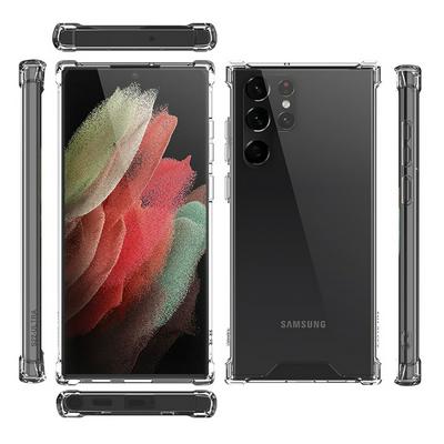 For Samsung Galaxy S22 ultra Transparent Acrylic Anti-drop PC+TPU Phone Case
