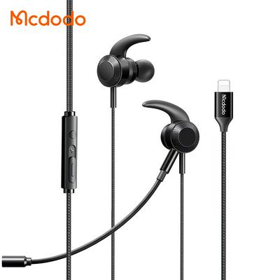 Mcdodo In-ear Microphone Gaming Headphones Bass Earphones Jack Wired Earbuds Free Switching HP-1350 Lightning For iPhone Hone