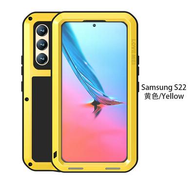 For Samsung Galaxy S22 Love mei Three Defenses Hard PC Back Cover Phone Case