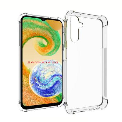 Samsung A14 5G Anti-Fingerprint Non-Slip Waterproof Four Corners Shockproof Transparent Soft TPU Back Cover Protective Case