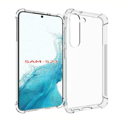 Samsung Galaxy S23 Anti-Fingerprint Non-Slip Waterproof Four Corners Shockproof Transparent Soft TPU Back Cover Protective Case