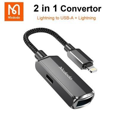 Mcdodo CA-2690 2 in 1 USB to lightning OTG Converter Fast Charging Adapter For iPhone 14 13 12 Pro Max U Disk Flash Drive Data Converter