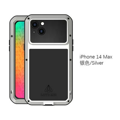 For  iPhone 14 Plus Love mei Three Defenses Hard PC Back Cover Phone Case