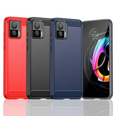 For Motorola Edge 30 Neo Carbon Fiber Drawing Series Scratch Resistant Shock Absorption Soft TPU Back Cover Case