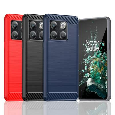 For OnePlus Ace Pro Carbon Fiber Drawing Series Scratch Resistant Shock Absorption Soft TPU Back Cover Case