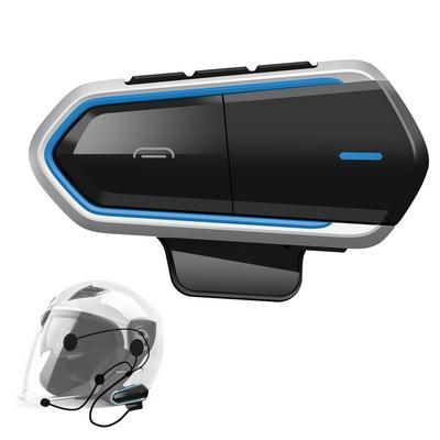 B35 Motorcycle Intercom Microphone, Bluetooth 5.0 Helmet Headset Interphone FM Radio HI-FI Sound Quality Siri