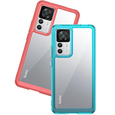 For Xiaomi 12T/12T Pro TPU + Acrylic Back Cover Anti-fall Clear Phone Case with Independent PC Buttons 