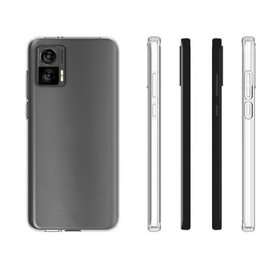 For Motorola Edge 30  Fusion Transparent TPU Shockproof Scratch Resistant Back Cover Phone Case
