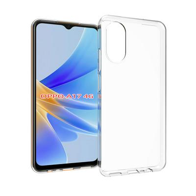 For OPPO A17 Transparent TPU Shockproof Scratch Resistant Back Cover Phone Case