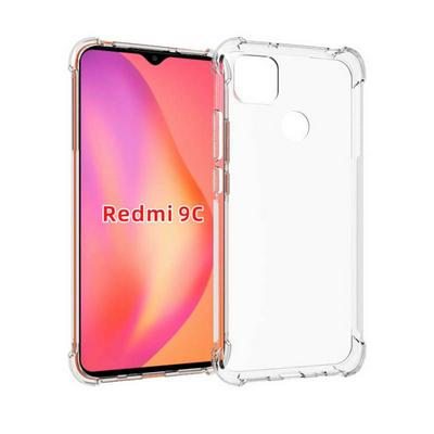 Anti-Fingerprint Non-Slip Waterproof Four Corners Shockproof Transparent Soft TPU Back Cover Protective Case for Xiaomi Redmi 10A/9C/9C NFC/POCO C3/C31