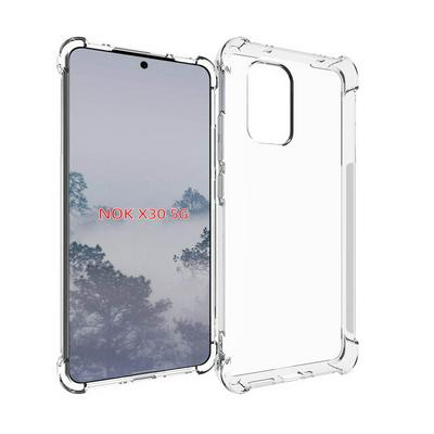 Anti-Fingerprint Non-Slip Waterproof Four Corners Shockproof Transparent Soft TPU Back Cover Protective Case for Nokia X30