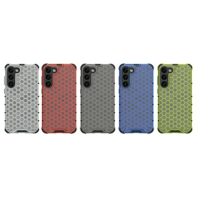 For Samsung Galaxy S23 Plus Honeycomb Textured Well-protected TPU + PC Phone Case Cover