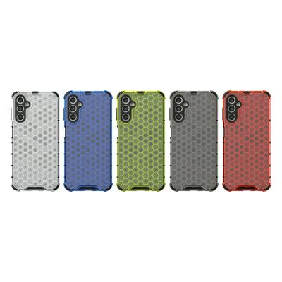 For Samsung Galaxy A14 5G Honeycomb Textured Well-protected TPU + PC Phone Case Cover
