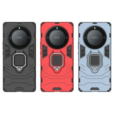 For Honor X40 Black Panther 2 in 1 Detachable Magnetic Attraction Shockproof with Stand Hard PC + Soft TPU Back Cover Case