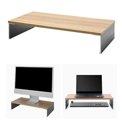 ID-20L Simple Style Wooden Monitor Riser Anti-skid Desktop Computer Stand Holder for MacBook