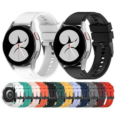 For Samsung Galaxy Watch5 40mm / 44mm / Watch4 40mm / 44mm Silicone Watchband Strap with Stainless Steel Buckle