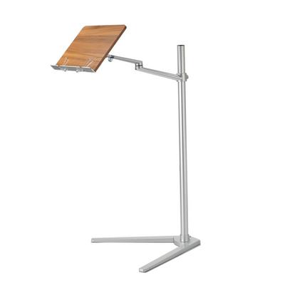 UP-8AW Aluminum Alloy Floor Book Stand Removable Textbook Holder with V-Shape Base for Magazines Piano Score