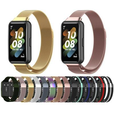 Watchband Wrist Bracelet Milanese Replacement Stainless Steel Strap For Huawei Band 7