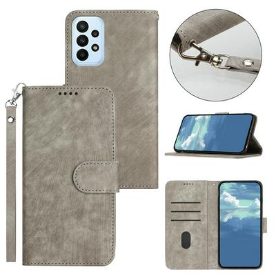 For Samsung Galaxy A23 Skin Feel Magnetic Clasp Leather Case with Card Slot & Stand Function
