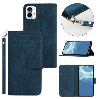 For Nothing phone 1 Skin Feel Magnetic Clasp Leather Case with Card Slot & Stand Function
