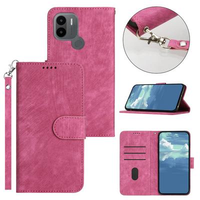 For Redmi A1 plus Skin Feel Magnetic Clasp Leather Case with Card Slot & Stand Function