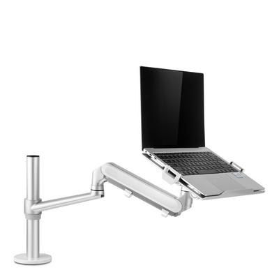 OL-1S PRO Dual Use Alunimum 12-17 inch Laptop Holder Gas Spring Arm +VESA Monitor Mount Head 75/100 mm Load 8kgs