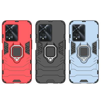 For Oppo A97 5G Black Panther 2 in 1 Detachable Magnetic Attraction Shockproof with Stand Hard PC + Soft TPU Back Cover Case