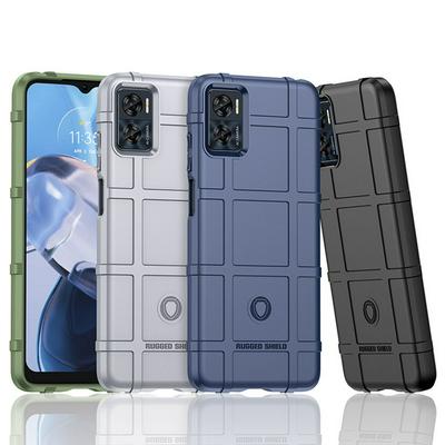 For Motorola E22 Shield Protective Series Military-grade Anti-fall Shockproof Soft TPU Back Cover Case